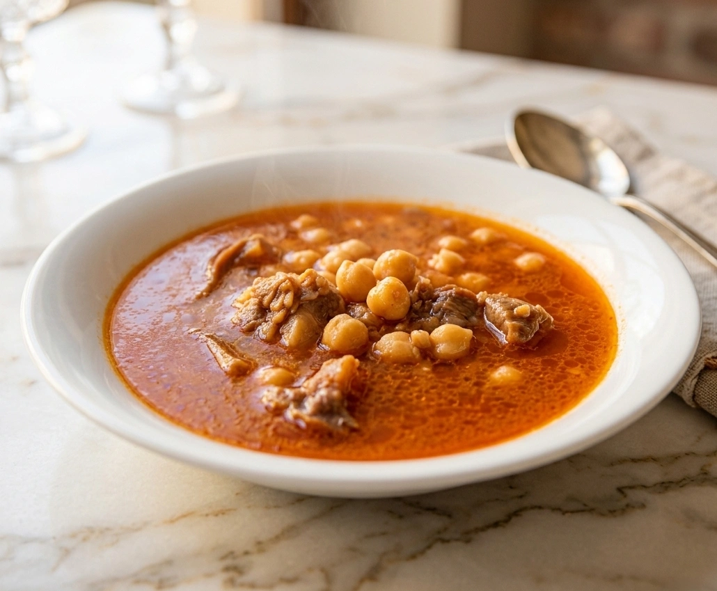 Traditional Afghan Pacha lamb stew with chickpeas at Kabul Fourteen Winnipeg